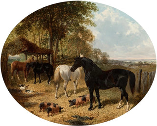 John Frederick Herring Jr - In the farmyard.webp
