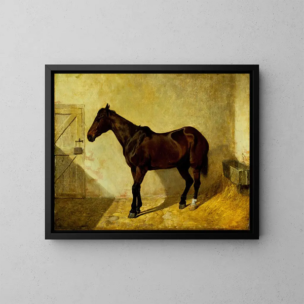 Cavallo - John Frederick Herring l'Ancien — quadro incorniciato alla parete