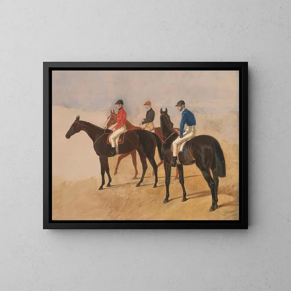 La corsa ad ostacoli - John Frederick Herring l'Ancien — quadro incorniciato alla parete
