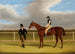 The Honorable E. Petres Rowton with W. Scott and the trainer at Doncaster - John Frederick Herring the Elder — artwork view