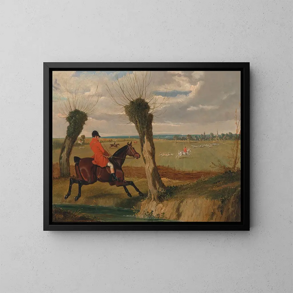 La caccia del Suffolk in piena voce - John Frederick Herring l'Ancien — quadro incorniciato alla parete