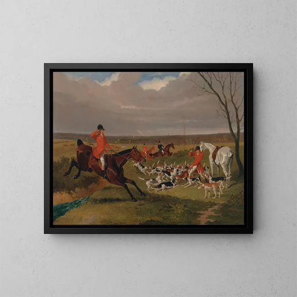 La caccia di Suffolk alla morte - John Frederick Herring l'Ancien — quadro incorniciato alla parete