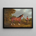 Das Rennpferd Whiteface mit dem Jockey J Gilham - John Frederick Herring l'Ancien — gerahmtes Bild an der Wand