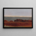 Prairie salée en octobre - John Frederick Kensett — framed artwork on a wall