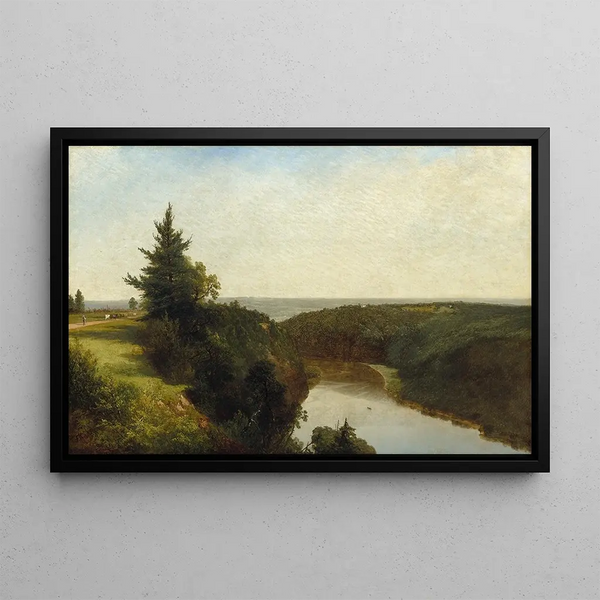 John Frederick Kensett - View on the Genesee near Mount Morris.webp