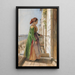Une jeune fille grecque sur un balcon 1840 - John Frederick Lewis — quadro incorniciato alla parete