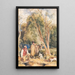 Garde-chasse et garçon chassant un lapin - John Frederick Lewis — quadro incorniciato alla parete