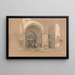 Interno della Grande Moschea Ulucami Bursa Turchia - John Frederick Lewis — quadro incorniciato alla parete