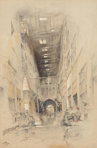 John Frederick Lewis - The Bezestein Bazaar El Khan Khalil Cairo.webp