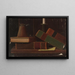 Nature morte con libri - John Frederick Peto — quadro incorniciato alla parete