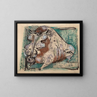 Cinghiale terrestre - John Galloway — quadro incorniciato alla parete