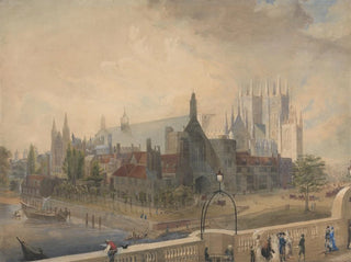 John Gendall - View of Westminster Hall and Abbey from the Bridge.webp