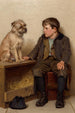 Eine Unterhaltung - John George Brown — Ansicht des Kunstwerks