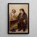 Eine Unterhaltung - John George Brown — gerahmtes Bild an der Wand