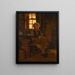 Im Schatten - John George Brown — gerahmtes Bild an der Wand