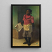 Die Morgenzeitungen - John George Brown — gerahmtes Bild an der Wand