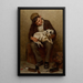 Der beste Freund des Schuhputzers - John George Brown — gerahmtes Bild an der Wand
