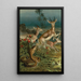 Cobra africain ou Haje et gazelles - John George Wood — gerahmtes Bild an der Wand
