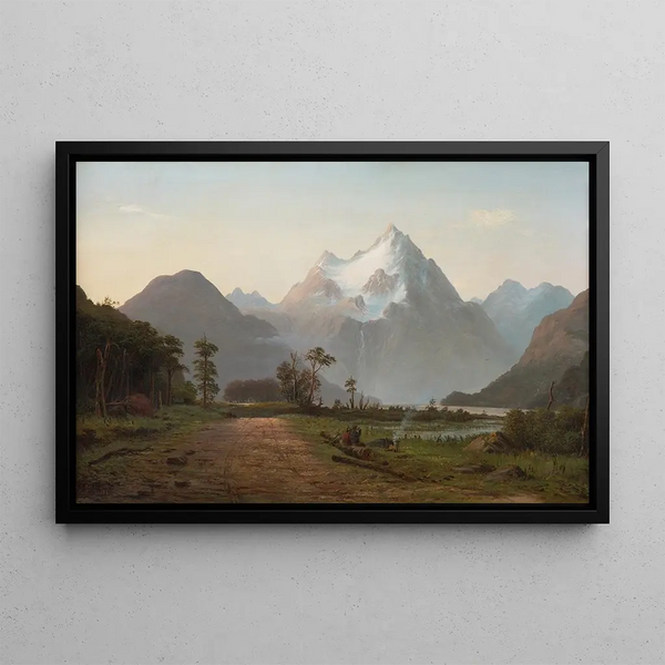 John Gibb - Two swaggers boiling a billy of tea Milford Sound.webp