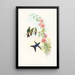 Ramphomicron microrhyncha - John Gould — gerahmtes Bild an der Wand