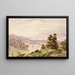 Landscape painting of the Waimea plains, Nelson - John Gully — framed artwork on a wall