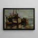 Bateaux dans le port - John Henry Twachtman — gerahmtes Bild an der Wand