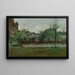 Landschaft mit Cottages - John Henry Twachtman — gerahmtes Bild an der Wand