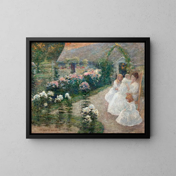 su terrazza - John Henry Twachtman — quadro incorniciato alla parete