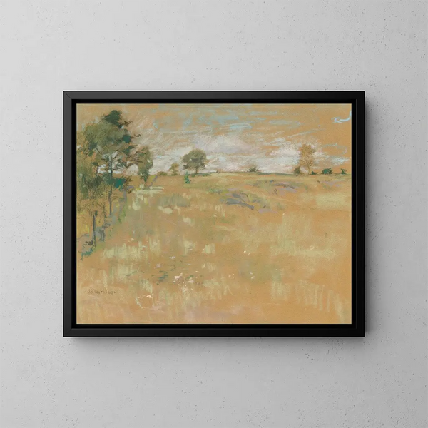 Prairies à Branchville, Connecticut - John Henry Twachtman — quadro incorniciato alla parete