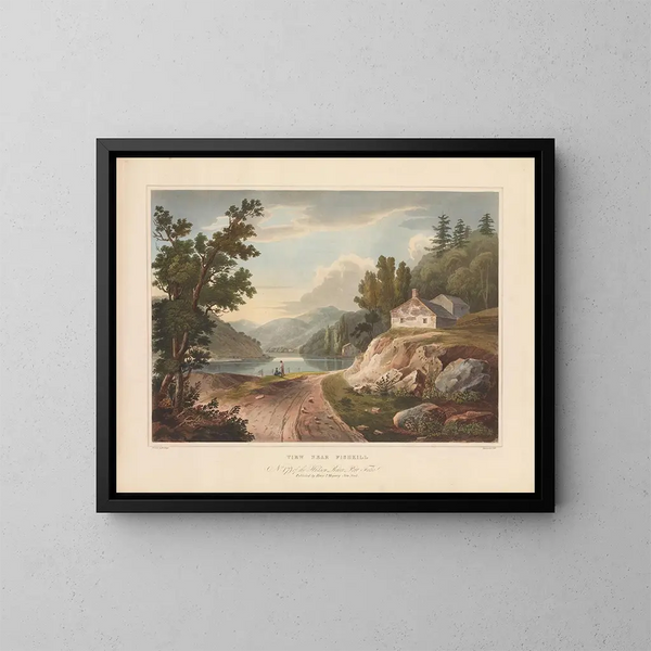 Ansicht in der Nähe von Fishkill - John Hill — gerahmtes Bild an der Wand