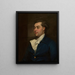 Portrait eines Mannes - John Hoppner — gerahmtes Bild an der Wand