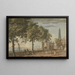 Watergate von York und Westminster-Brücke - John Inigo Richards — gerahmtes Bild an der Wand