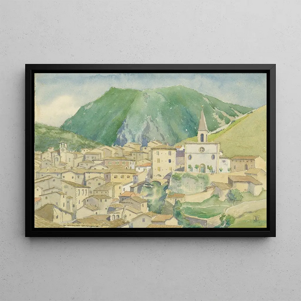 John Ireland Howe Downes - A Town in the Abruzzi.webp