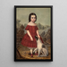 Portrait von Alice Lyons - John Jacob Hegler — gerahmtes Bild an der Wand