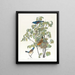 Large Blue Jay Painting - John James Audubon — framed artwork on a wall