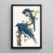 Geai de Colombie - John James Audubon — gerahmtes Bild an der Wand