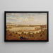 Vista sul ponte ferroviario del New Brunswick - John Jesse Barker — quadro incorniciato alla parete