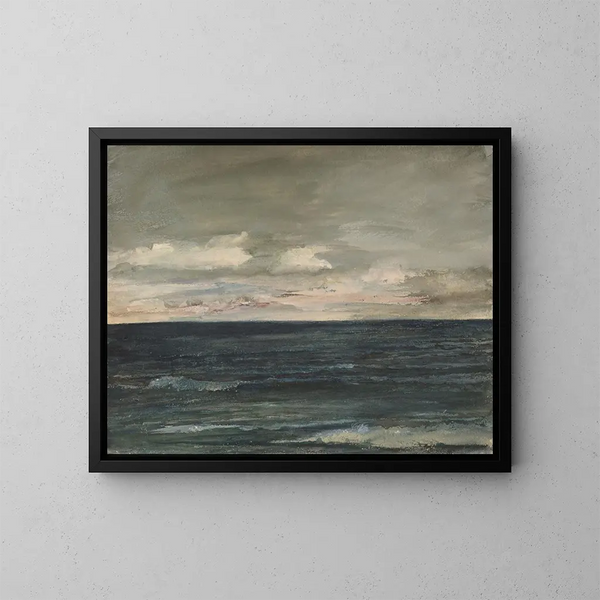 Studienarbeit an der Küste von Jersey - John La Farge — gerahmtes Bild an der Wand
