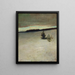 Morgendliches Schneefeld in Roxbury - John La Farge — gerahmtes Bild an der Wand