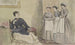 Maîtresse et trois serviteurs - John Leech — Ansicht des Kunstwerks