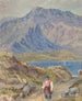 Paesaggio montano con escursionista - John Leech — vista dell’opera