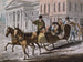 Winterlandschaft in Philadelphia, die Bank der Vereinigten Staaten im Hintergrund - John Lewis Krimmel — Ansicht des Kunstwerks