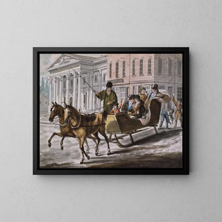 John Lewis Krimmel - Winter Scene in PhiladelphiaThe Bank of the United States in the Background.webp