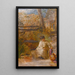 Ein Junge beim Angeln - John Linnell — gerahmtes Bild an der Wand
