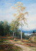 in der Nähe einer silbernen Birke - John MacWhirter — Ansicht des Kunstwerks