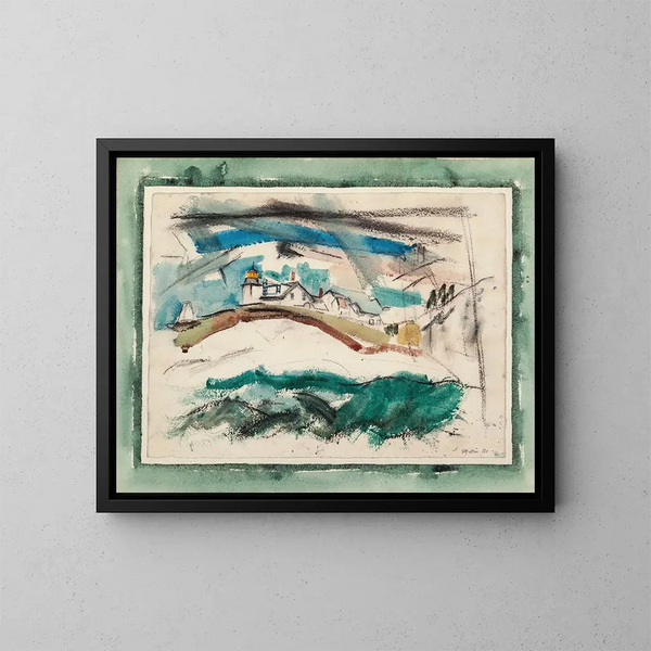 Phare di Stonington, Maine - John Marin — quadro incorniciato alla parete