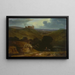 Paesaggio con un castello - John Martin — quadro incorniciato alla parete