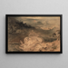 The Land of the Iguanodon - John Martin — framed artwork on a wall
