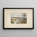 Mont Baker e catena delle Cascate dall'isola di Whidbey - John Mix Stanley — quadro incorniciato alla parete