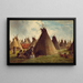Campement indien dans la prairie - John Mix Stanley — gerahmtes Bild an der Wand